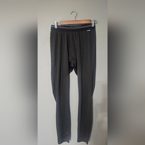 Patagonia Capilene Midweight Baselayer Bottoms Hiking Outdoors Black Mens Size S - Picture 1 of 4